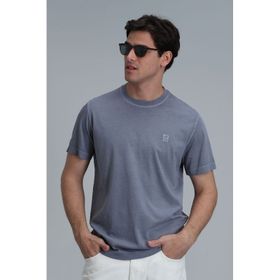 Lufian 111020216 Sarder Koyu Gri Erkek T-Shirt