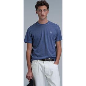 Lufian 111020216 Sarder Mavi Erkek T-shirt