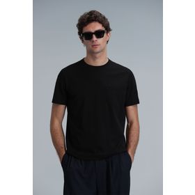 Lufian 111020218 Felix Siyah Erkek T-shirt