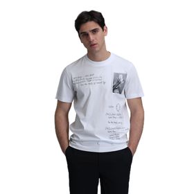 Lufian 111020219 Beyaz Erkek T-shirt