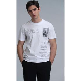 Lufian 111020219 Beyaz Erkek T-shirt