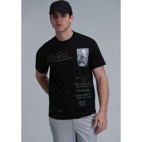 Lufian 111020219 Siyah Erkek T-shirt