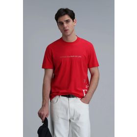 Lufian 111020221 Kırmızı Potter Modern Grafik Erkek T-shirt