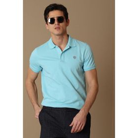 Lufian 111040091 Mavi Laon Polo Yaka Erkek T-shirt