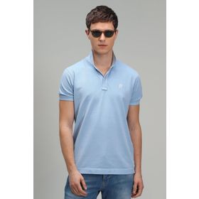 Lufian 111040121 Mavi Vernon Spor Polo Yaka Erkek T-shirt