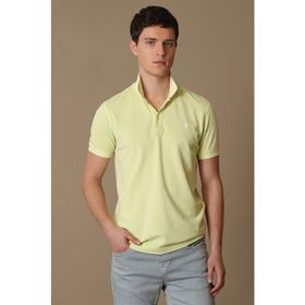 Lufian 111040121 Sarı Vernon Spor Polo Yaka Erkek T-Shirt