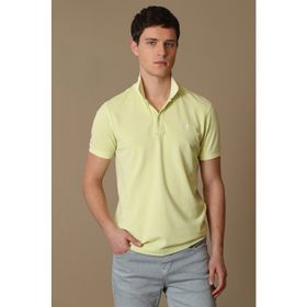 Lufian 111040121 Sarı Vernon Spor Polo Yaka Erkek T-Shirt