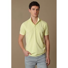 Lufian 111040121 Sarı Vernon Spor Polo Yaka Erkek T-Shirt