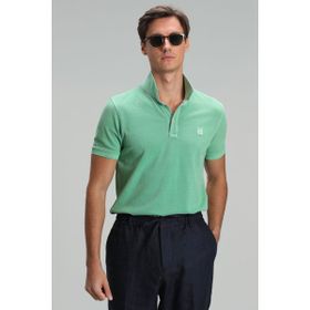 Lufian 111040121 Yeşil Vernon Spor Polo Yaka Erkek T-Shirt