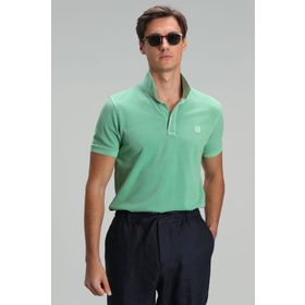 Lufian 111040121 Yeşil Vernon Spor Polo Yaka Erkek T-Shirt