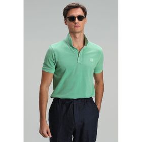 Lufian 111040121 Yeşil Vernon Spor Polo Yaka Erkek T-Shirt