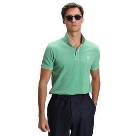 Lufian 111040121 Yeşil Vernon Spor Polo Yaka Erkek T-Shirt