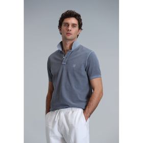 Lufian 111040163 Vernon Koyu Gri Smart Polo Erkek T-Shirt