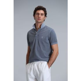 Lufian 111040163 Vernon Koyu Gri Smart Polo Erkek T-Shirt