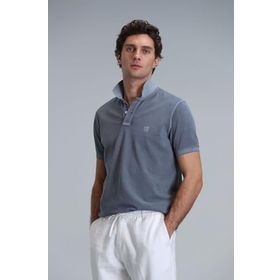Lufian 111040163 Vernon Koyu Gri Smart Polo Erkek T-Shirt