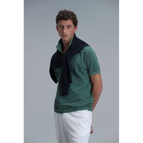 Lufian 111040163 Vernon Yeşil Smart Polo Erkek T-shirt
