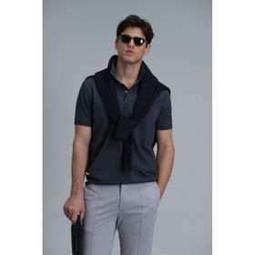 Lufian 111040164 Laon Antrasit Smart Polo Erkek T-Shirt