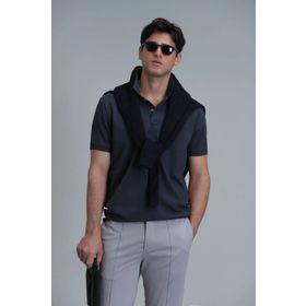 Lufian 111040164 Laon Antrasit Smart Polo Erkek T-Shirt