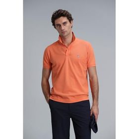 Lufian 111040164 Laon K.Turuncu Smart Polo Erkek T-shirt