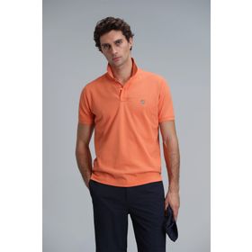 Lufian 111040164 Laon K.Turuncu Smart Polo Erkek T-shirt