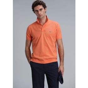 Lufian 111040164 Laon K.Turuncu Smart Polo Erkek T-shirt
