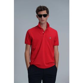 Lufian 111040164 Laon Kırmızı Smart Polo Erkek T-Shirt