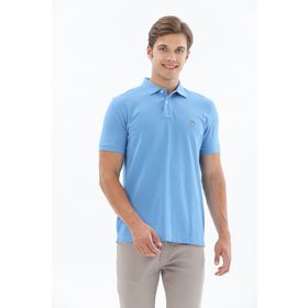 Lufian 111040164 Laon Mavi Smart Polo Erkek T-Shirt