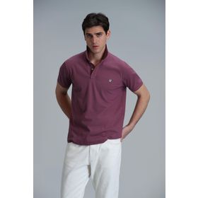Lufian 111040164 Laon Mürdüm Smart Polo Erkek T-Shirt