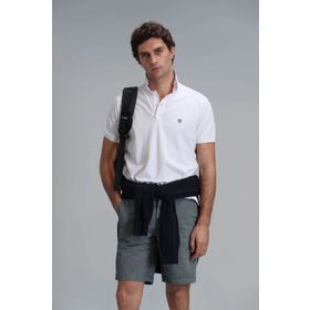 Lufian 111040164 Laon Saks Polo Yaka Erkek T-Shirt