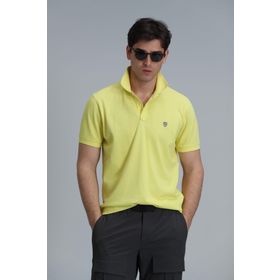Lufian 111040164 Laon Sarı Polo Yaka Erkek T-shirt
