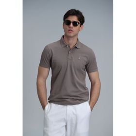 Lufian 111040164 Laon Toprak Smart Polo Erkek T-Shirt