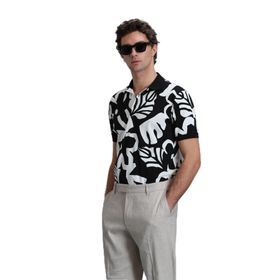 Lufian 111040169 Lindon Siyah Smart Polo Erkek T-Shirt