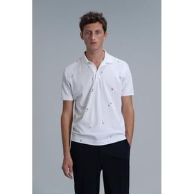 Lufian 111040170 Beyaz Erkek T-shirt