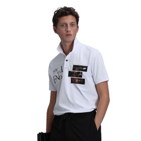 Lufian 111040178 Beyaz Polo Yaka Erkek T-shirt