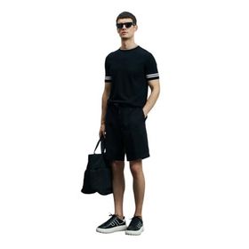 Lufian 111210077 Siyah Erkek Ross Spor Chino Slim Fit Şort