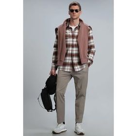 Lufian 112010636 Kiremit Armas Basic Regular Fit Erkek Gömlek