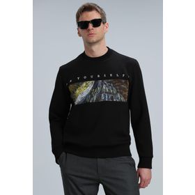 Lufian 112030099 Siyah Erkek Sweatshirt