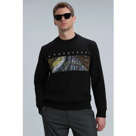 Lufian 112030099 Siyah Erkek Sweatshirt