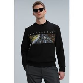 Lufian 112030099 Siyah Erkek Sweatshirt