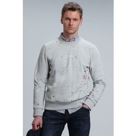 Lufian 112030109 Alexander Gri Erkek Sweatshirt