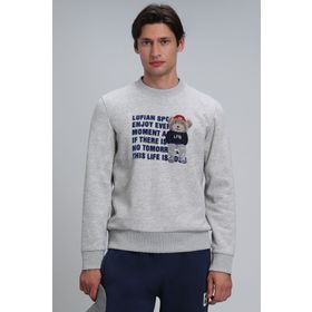 Lufian 112030118 Gri Erkek Sweatshirt