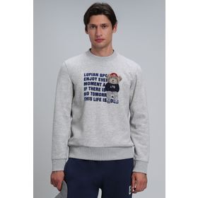 Lufian 112030118 Gri Erkek Sweatshirt