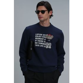 Lufian 112030118 Gri Erkek Sweatshirt