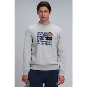 Lufian 112030118 Gri Erkek Sweatshirt