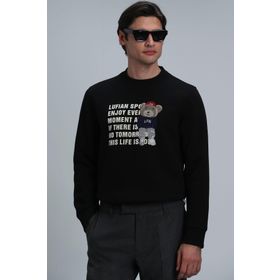 Lufian 112030118 Siyah Erkek Sweatshirt