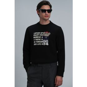 Lufian 112030118 Siyah Erkek Sweatshirt