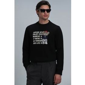 Lufian 112030118 Siyah Erkek Sweatshirt