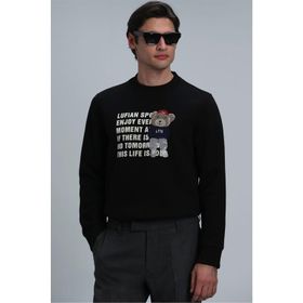 Lufian 112030118 Siyah Erkek Sweatshirt