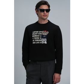 Lufian 112030118 Siyah Erkek Sweatshirt