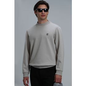 Lufian 112030127 Bej Erkek Sweatshirt